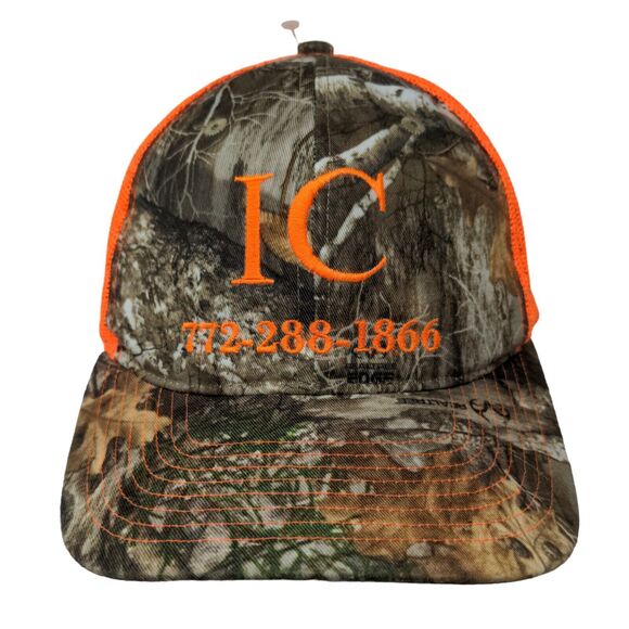 IC 772-288-1866 Snapback Trucker Hat Camouflage One Size Mesh Back Richardson - Picture 1 of 8
